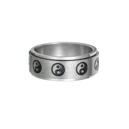 Elegant Stainless Steel Fidget Ring Shopvia